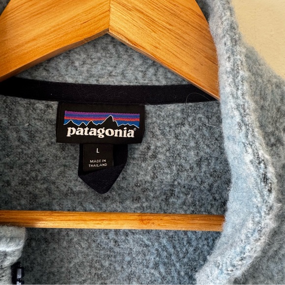 Patagonia woolyester fleece Half-Zip Pullover blue - Picture 5 of 8